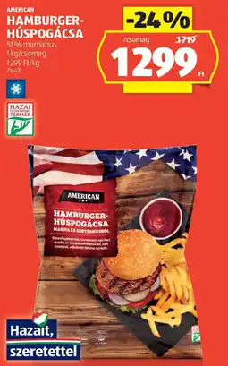 American hamburger- húspogácsa