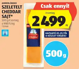 ALDI Ammerländer szeletelt cheddar sajt ajánlat