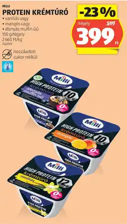 Milli protein krémtúró