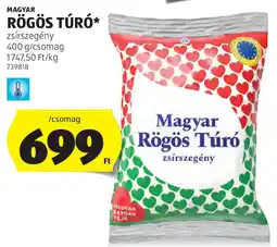 ALDI Magyar rögös túró ajánlat