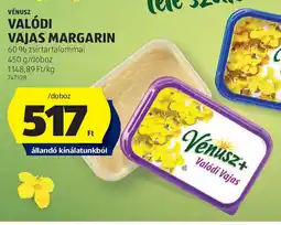 ALDI Vénusz valódi vajas margarin ajánlat