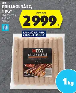 ALDI Bbq grillkolbász ajánlat