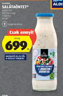 ALDI Le gusto salátaöntet ajánlat