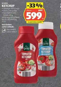ALDI Le gusto ketchup ajánlat