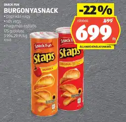 ALDI Snack fun burgonyasnack ajánlat