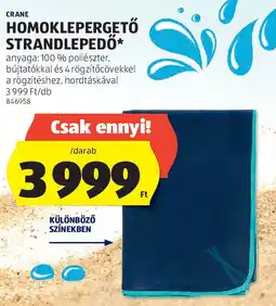 ALDI Crane homoklepergető strandlepedő ajánlat