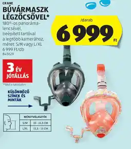 ALDI Crane búvármaszk légzőcsővel ajánlat
