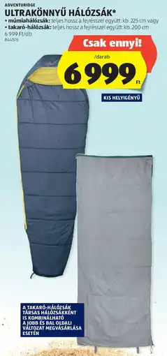 Adventuridge ultrakönnyű hálózsák