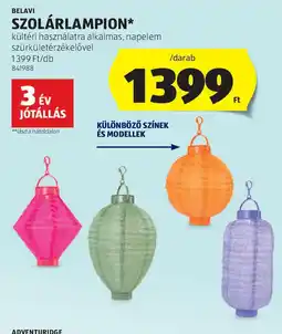 ALDI Belavi szolárlampion ajánlat