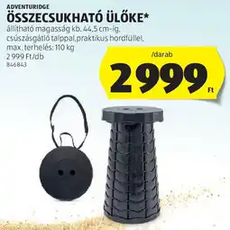 ALDI Adventuridge összecsukható ülőke ajánlat