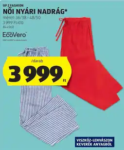 ALDI Up 2 fashion női nyári nadrág ajánlat