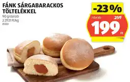 ALDI Fánk sárgabarackos töltelékkel ajánlat