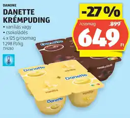 ALDI Danone danette krémpuding ajánlat