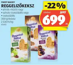 ALDI Finest bakery reggelizőkeksz ajánlat