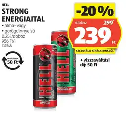 ALDI Hell strong energiaital ajánlat