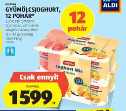 ALDI Milfina gyümölcsjoghurt ajánlat