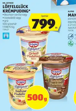 ALDI Dr. Oetker löffelglück krémpuding ajánlat