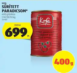 Kofa sűrített paradicsom