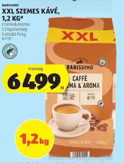 ALDI Barissimo xxl szemes kávé ajánlat