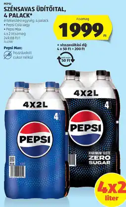 ALDI Pepsi szénsavas üdítőital ajánlat