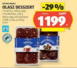 ALDI Cucina Nobile olasz desszert ajánlat