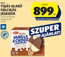 ALDI Mucci tojás alakú pálcikás jégkrém ajánlat