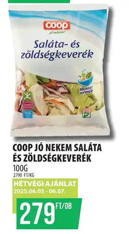 Coop Coop jó nekem saláta és zöldségkeverék ajánlat