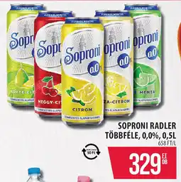 Coop Soproni radler ajánlat