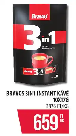 Coop Bravos 3in1 instant kávé ajánlat