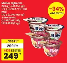 Interspar Müller tejberizs, mix ajánlat