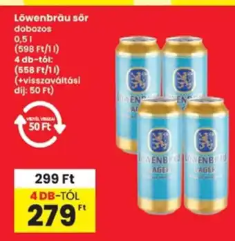 Interspar Löwenbräu sör ajánlat
