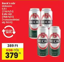 Interspar Beck's sör ajánlat
