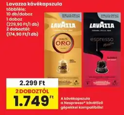 Interspar Lavazza kávékapszula ajánlat