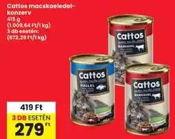 Interspar Cattos macskaeledel- konzerv ajánlat