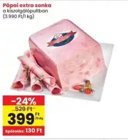 Interspar Pápai extra sonka ajánlat