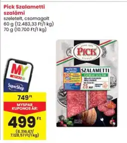 Interspar Pick Szalametti szalámi ajánlat