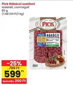 Interspar Pick Rákóczi szalámi ajánlat