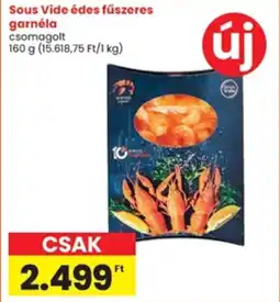 Sous Vide édes fűszeres garnéla
