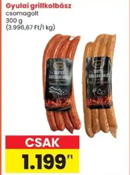 Interspar Gyulai grillkolbász ajánlat