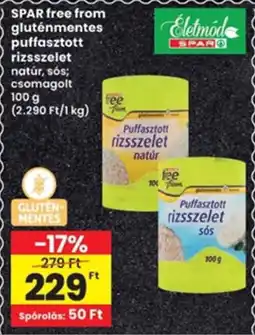Interspar Spar free from gluténmentes puffasztott ajánlat