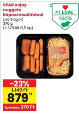 Interspar Spar enjoy. nuggets káposztasalátával ajánlat