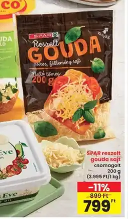 Interspar Spar reszelt gouda sajt ajánlat