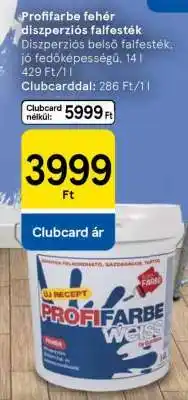 Tesco Profifarbe fehér diszperziós falfesték ajánlat