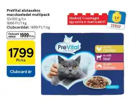 Tesco PreVital alutasakos macskaeledel multipack ajánlat