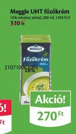 EcoFamily Meggle UHT főzőkrém ajánlat