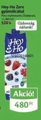 EcoFamily Hey-Ho Zero gyümölcsital ajánlat