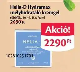 Helia-D Hydramax mélyhidratáló krémgél