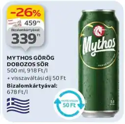 Auchan MYTHOS GÖRÖG DOBOZOS SÖR ajánlat