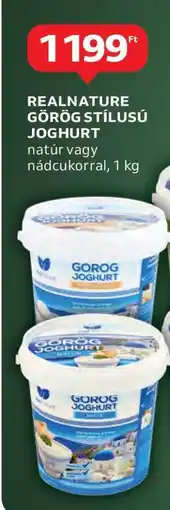 Auchan REALNATURE GÖRÖG STÍLUSÚ JOGHURT ajánlat