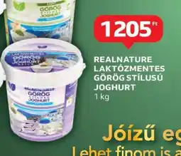 Auchan REALNATURE Laktózmentes Görög Stílusú Joghurt ajánlat